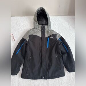 Gerry brand Boys Winter Ski Jacket Size L (14/16) Black & Gray